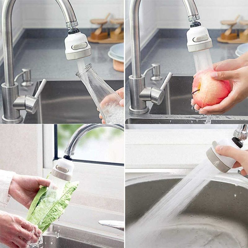 Rubinetto Cucina 3 Modalità Aeratore Rotante 360° Alta Pressione