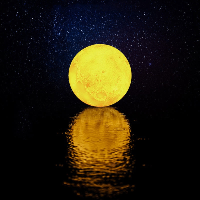 Profumatore Ambiente Luna a Led ✦ Lampada da comodino ✦ Atmosfera magica
