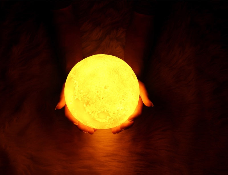 Profumatore Ambiente Luna a Led ✦ Lampada da comodino ✦ Atmosfera magica