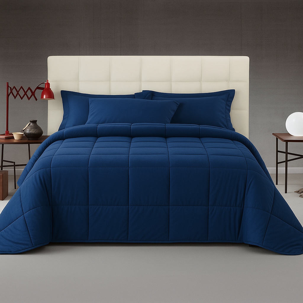 Trapunta Matrimoniale Sarah Invernale in Velluto Morbido 350 g/m² Effetto Seta, Calda e Soffice, Lavabile in Lavatrice – Copriletto Elegante per Letto Matrimoniale