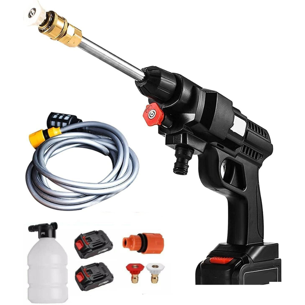 Idropulitrice a batteria 42V 8000Mah Idropulitrice portatile con 2 batterie Idropulitrice ad alta pressione a batteria per il lavaggio di auto Pulizia di pavimenti