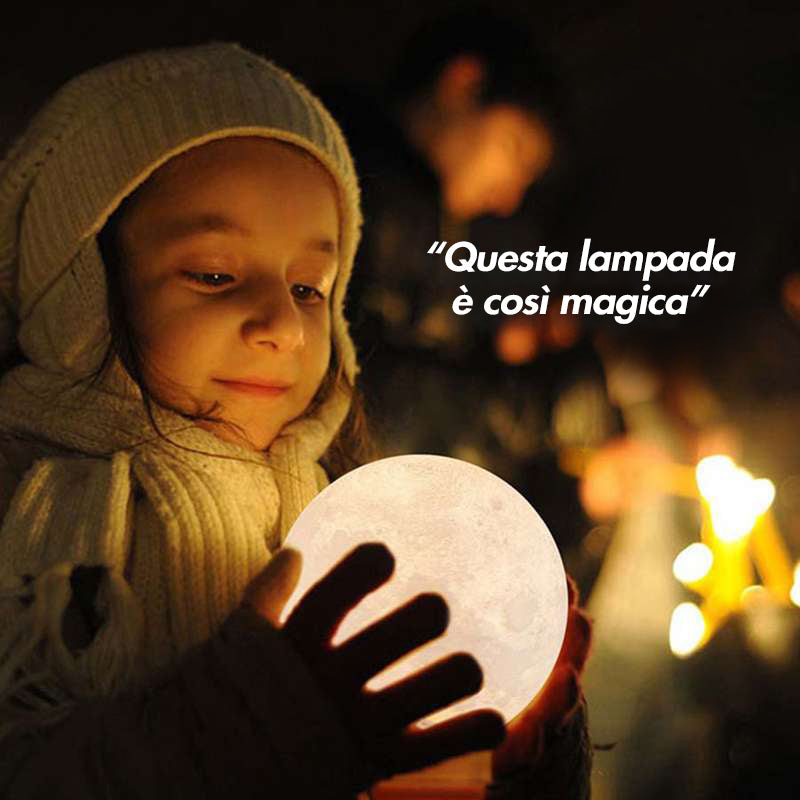 Profumatore Ambiente Luna a Led ✦ Lampada da comodino ✦ Atmosfera magica