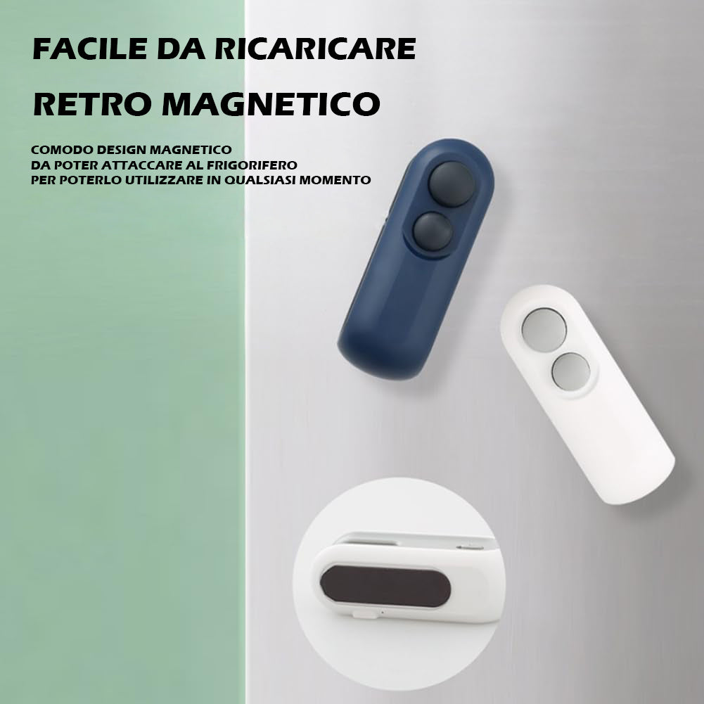 Mini Sigillatori Termici Portatile 2 in 1 (Sigilla e Taglia) Ricaricabile USB, Uso Domestico, Sigillatore Per Ogni Tipo Di Busta