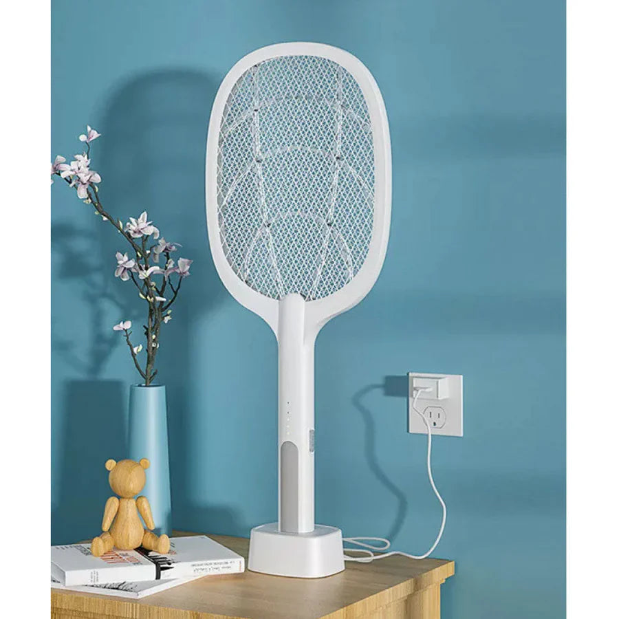Racchette Zanzare Elettriche Ricaricabili 2 in 1 Lampada Led Fulmina Insetti