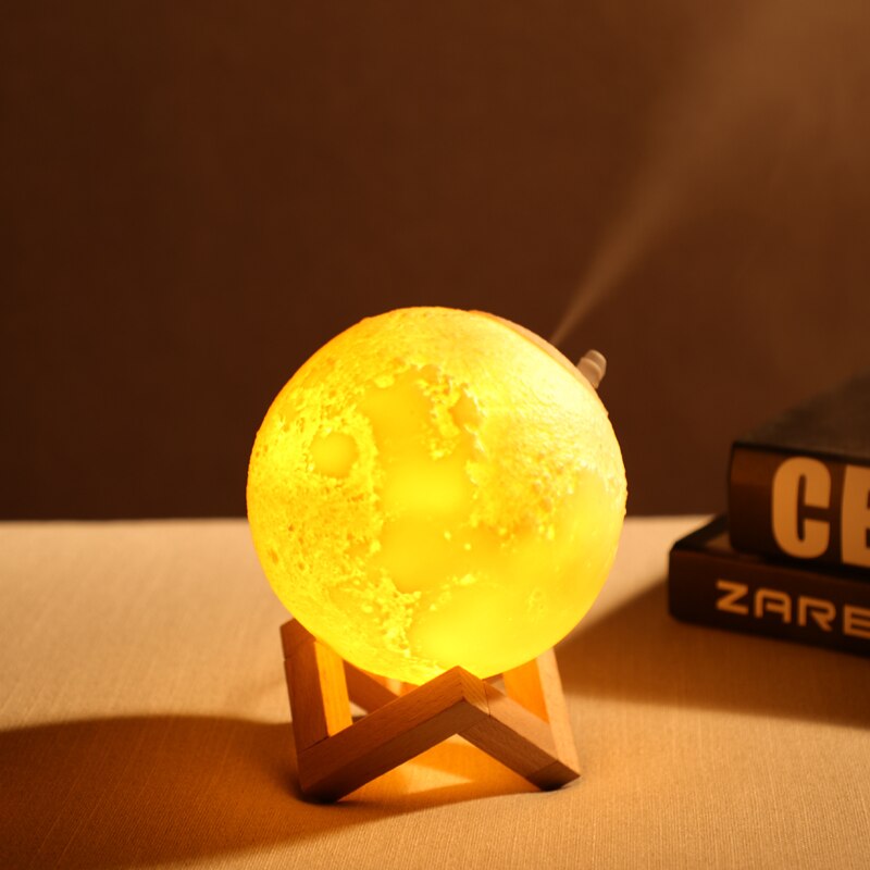 Profumatore Ambiente Luna a Led ✦ Lampada da comodino ✦ Atmosfera magica