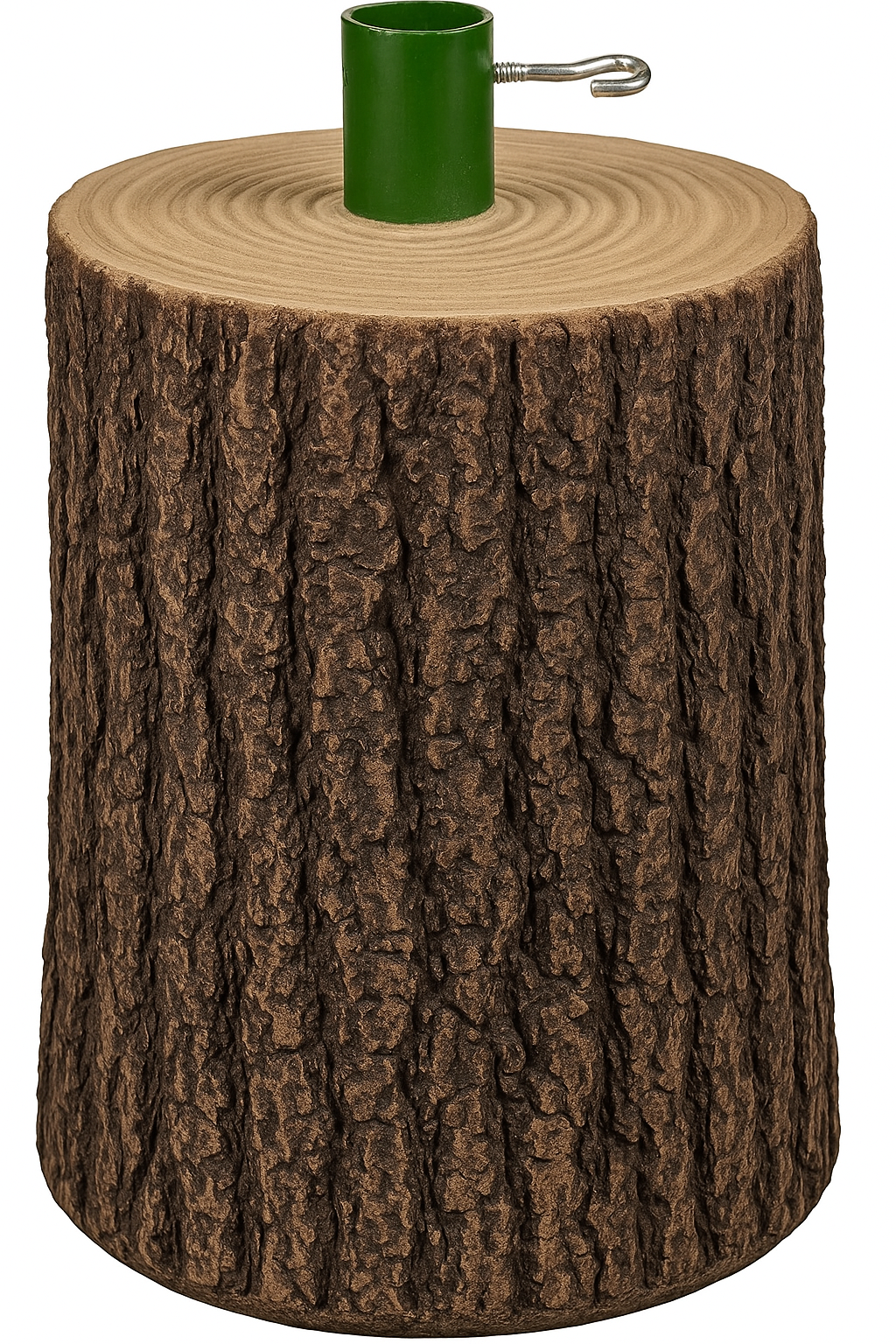 Base per Albero di Natale in Resina Effetto Tronco – Supporto Decorativo Realistico 35x22Ø, Stabile e Resistente, Design Naturale in Finto Legno, Ideale per Alberi Artificiali e Addobbi Natalizi