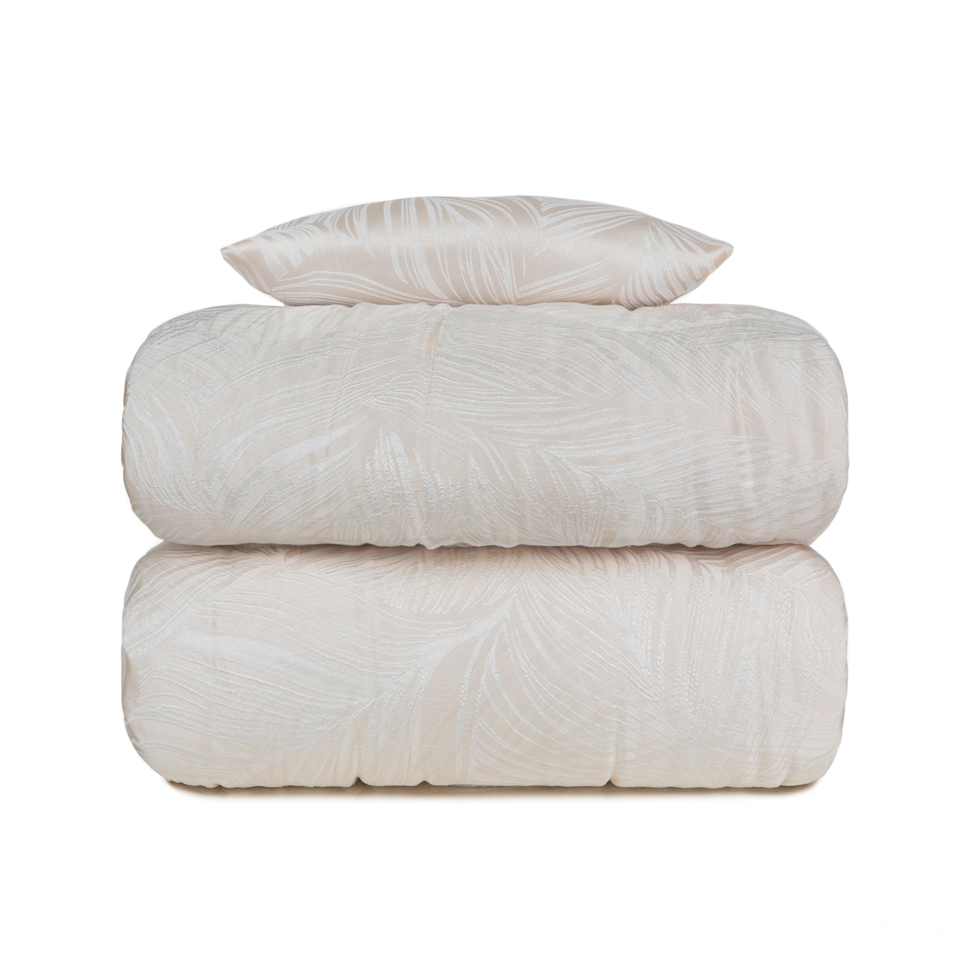 Trapunta Chloe Matrimoniale con Cuscino Coordinato – Raso Jacquard Morbido e Luminoso, Imbottitura 350 g/m² – Trapunta Invernale Elegante – Prodotto Italiano