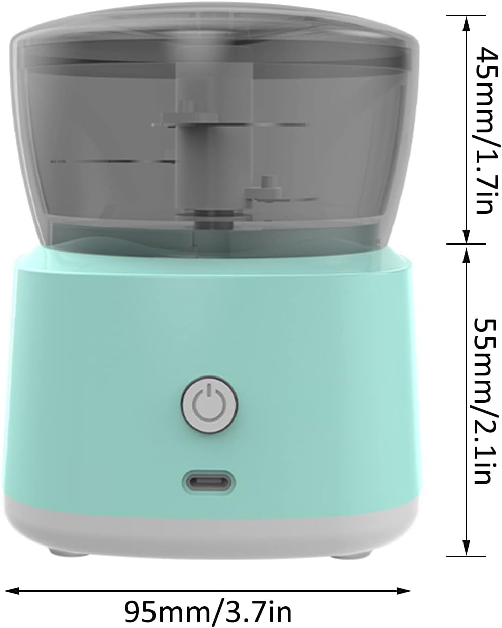 Mini tritatutto elettrico, tritatutto alimentare, mini robot da cucina, miscelatore alimentare portatile, macchina per la macinazione di carne senza fili per schiacciacarne