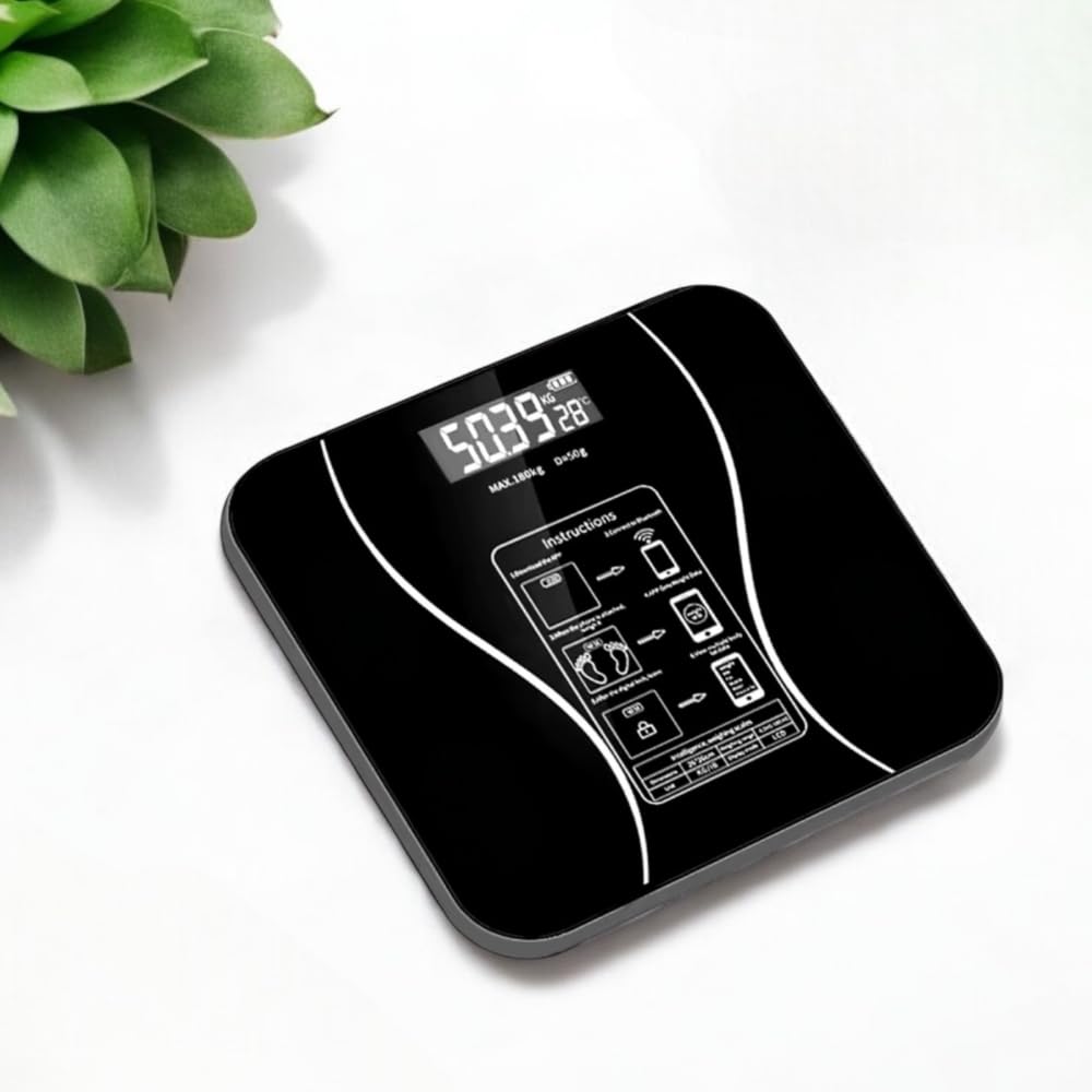 Bilancia Pesapersone Bluetooth 180kg con App Monitoraggio Completo della Composizione Corporea