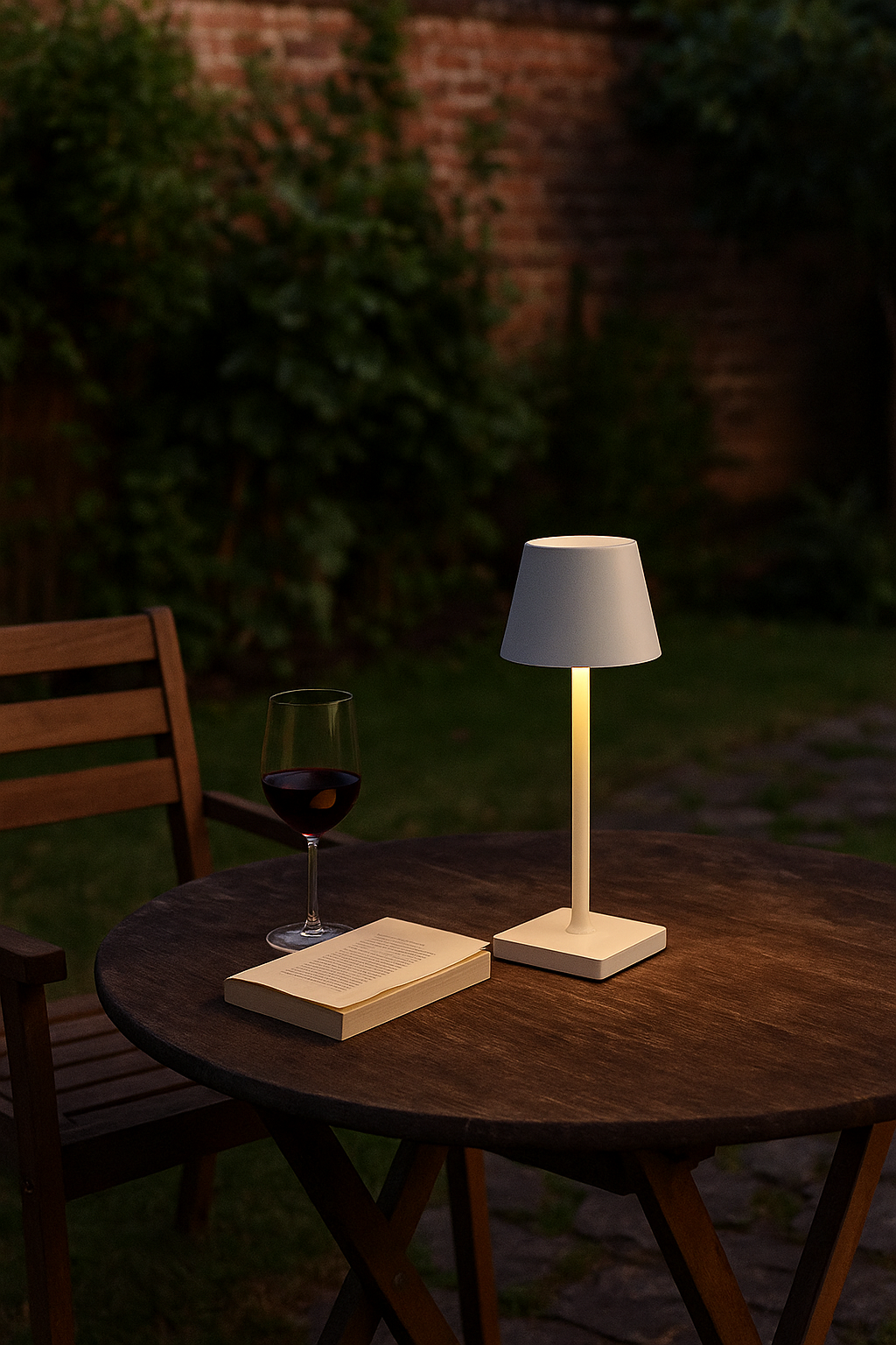 Lampada da Tavolo LED Ricaricabile Senza Fili – Dimmerabile Touch, 2400mAh, 3 Tonalità (2700K-6000K), Design Moderno per Interno ed Esterno, Camera da Letto, Soggiorno, Giardino, IP54