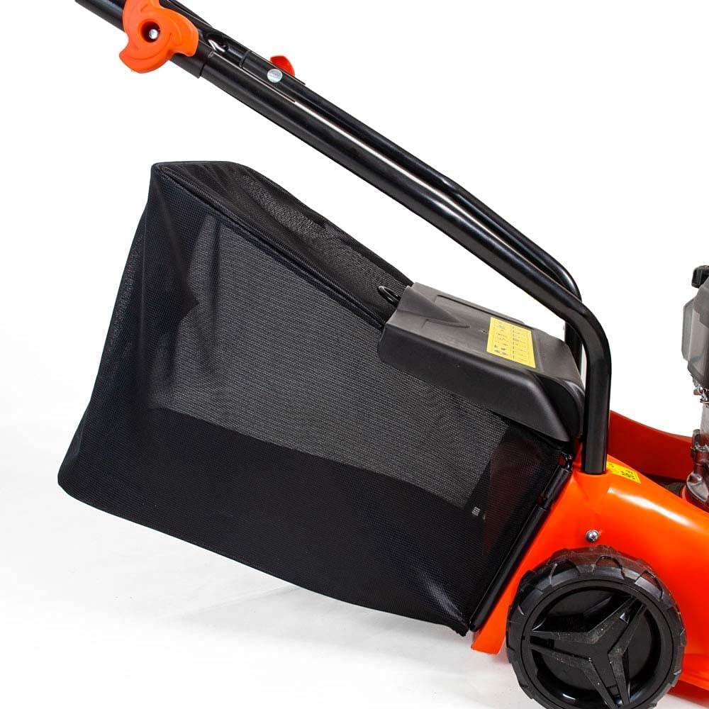 AMC Tagliaerba a spinta con motore a scoppio da 144 cc e 30 kw, ampiezza di taglio regolabile su 7 livelli, 4 ruote livellate su unico piano per evitare zolle vuote adatto a professionisti