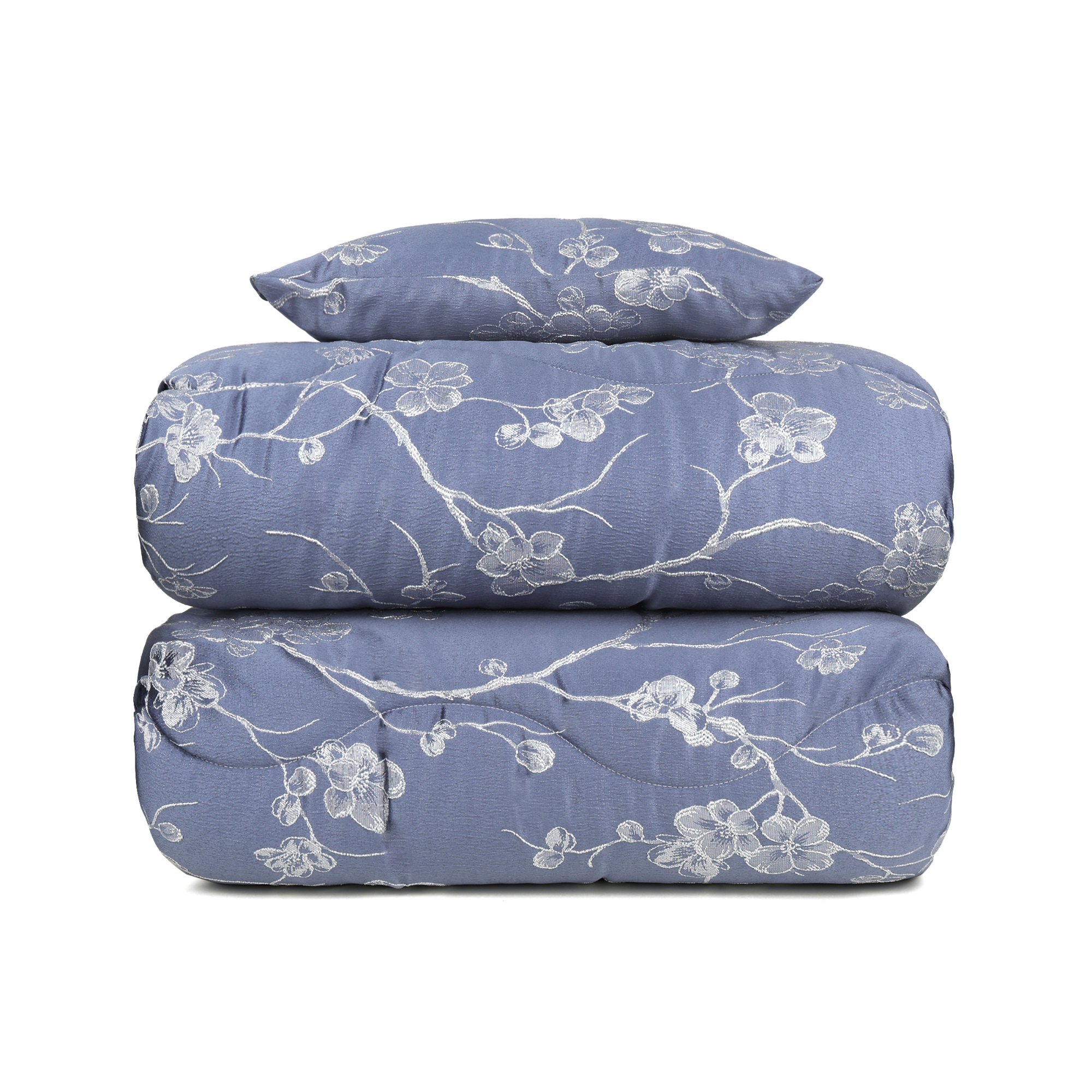 Trapunta Matrimoniale Ragame 260x280 cm con Cuscino Coordinato – Raso Jacquard Morbido e Raffinato, Imbottitura 350 g/m² – Trapunta Invernale Elegante – Prodotto Italiano