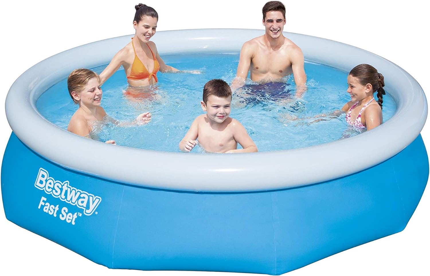 BESTWAY Fast Set piscina con pompa filtrante, Blu, 305 x 76 cm