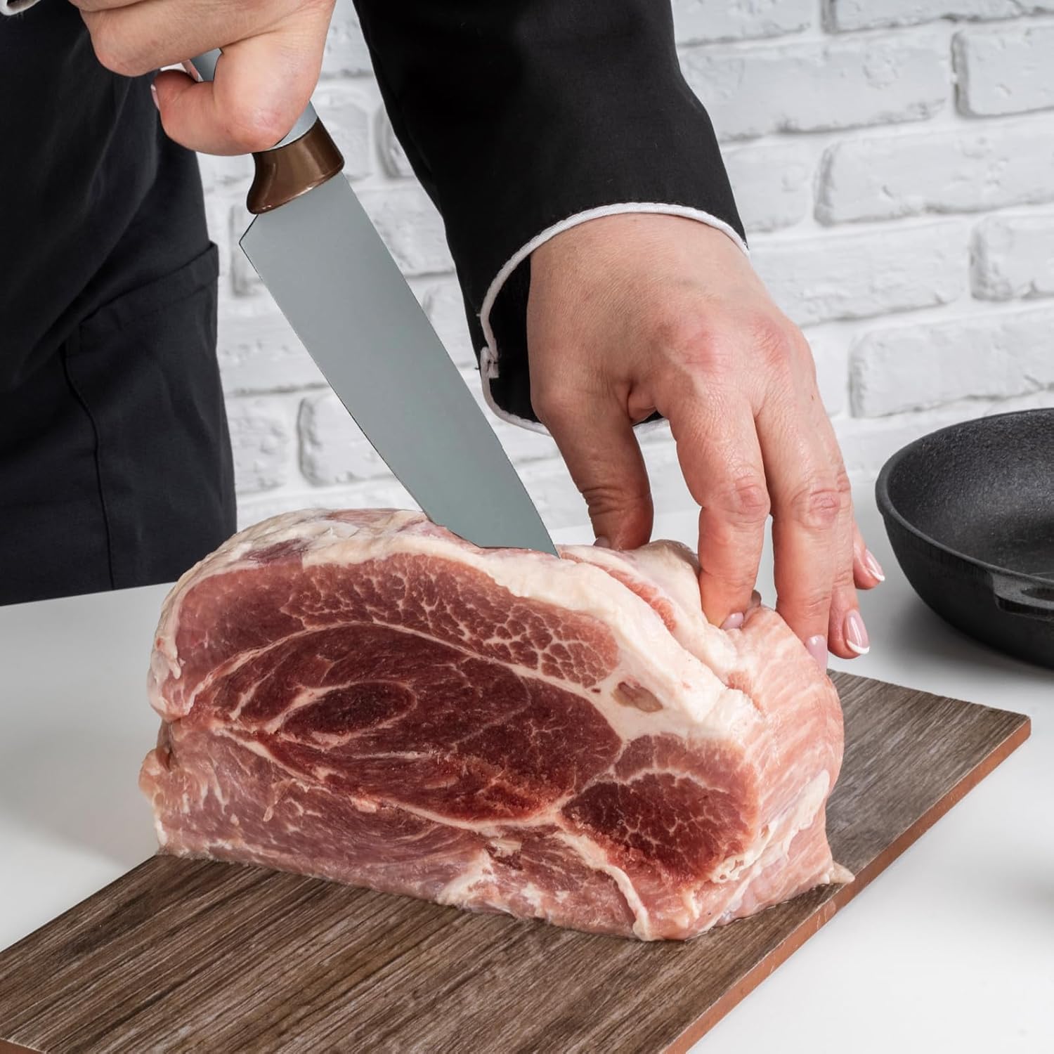 Set Coltelli da Cucina, pacchetto di utensili da Cucina da 19 pezzi, comprende 5 coltelli e 13 utensili da cucina in silicone, oltre a 1 scatola di stoccaggio