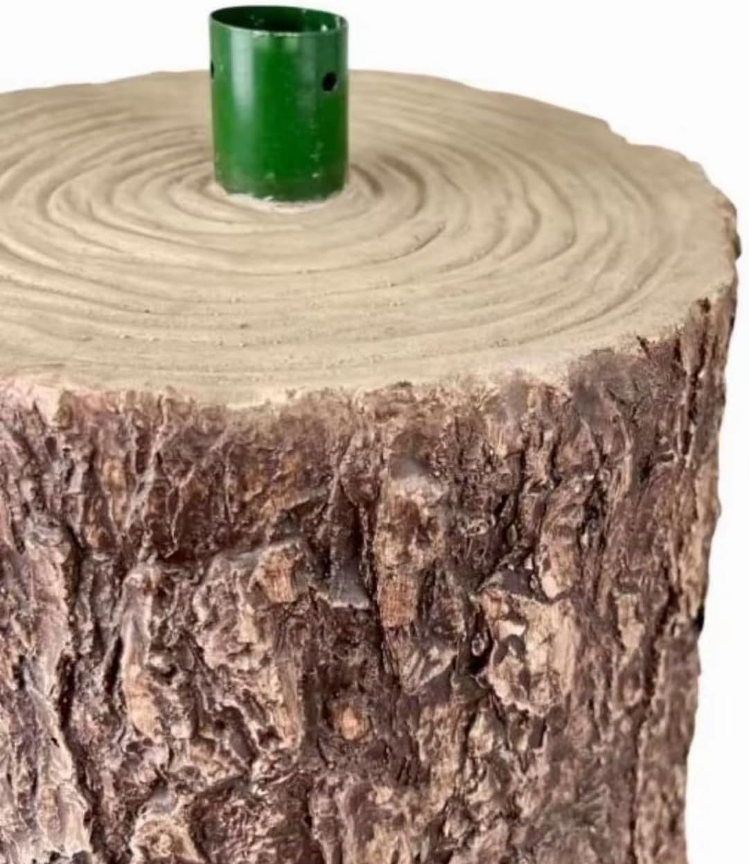 Base per Albero di Natale in Resina Effetto Tronco – Supporto Decorativo Realistico 35x22Ø, Stabile e Resistente, Design Naturale in Finto Legno, Ideale per Alberi Artificiali e Addobbi Natalizi