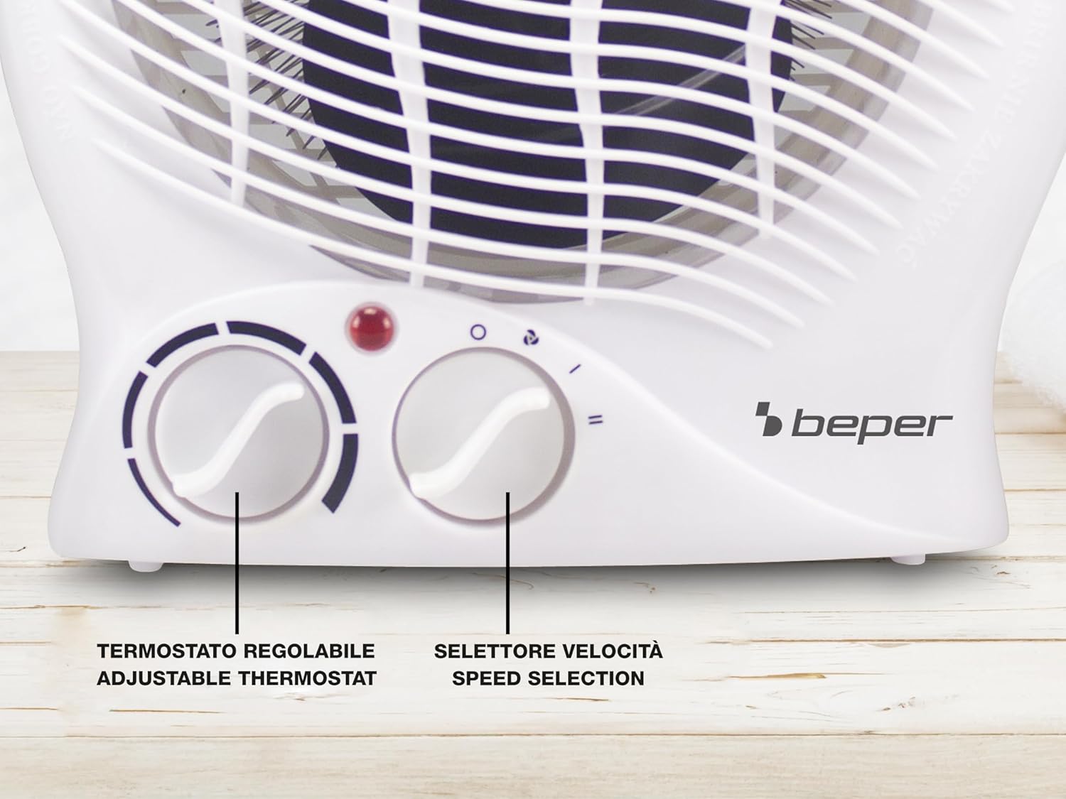 Termoventilatore da Bagno con Termostato Regolabile - Scaldino Elettrico Bagno Basso Consumo, 2000W
