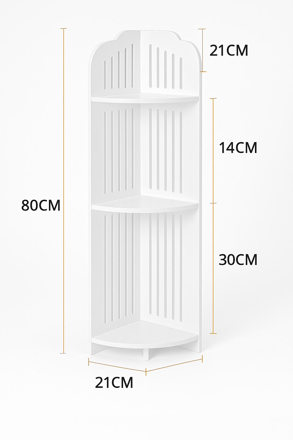 Mobiletto Angolare da Bagno 3 Ripiani in PVC Bianco – Mensola Salvaspazio per Angolo, Ripiano Porta Oggetti e Asciugamani, Facile da Montare, Design Moderno e Impermeabile
