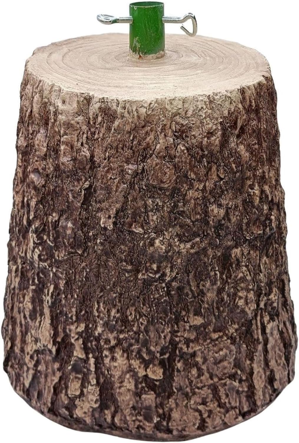 Base per Albero di Natale in Resina Effetto Tronco – Supporto Decorativo Realistico 35x22Ø, Stabile e Resistente, Design Naturale in Finto Legno, Ideale per Alberi Artificiali e Addobbi Natalizi