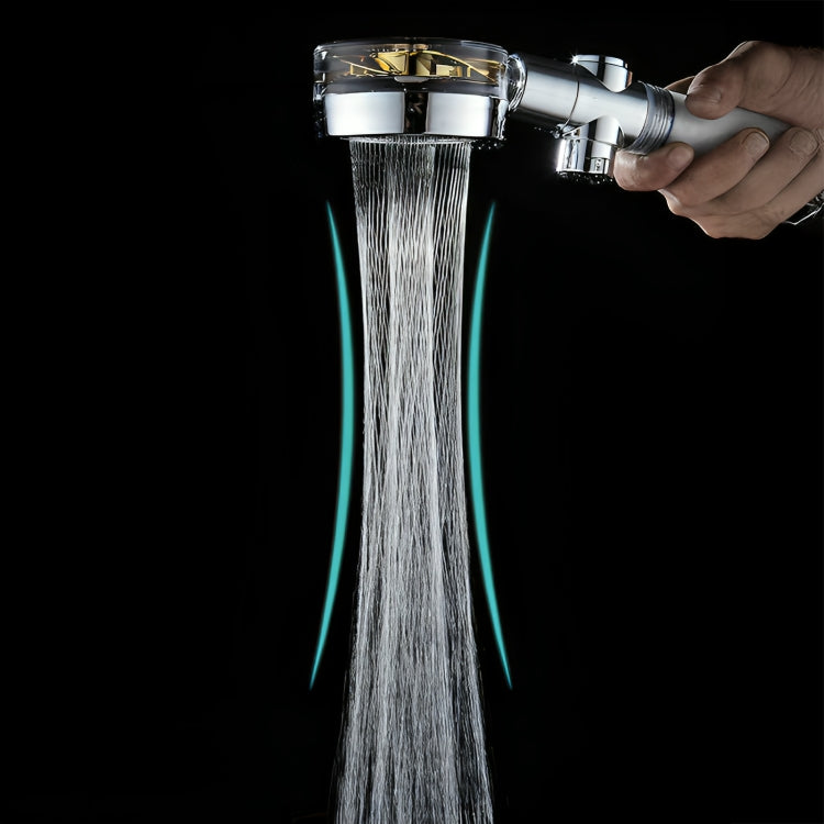Doccia Multifunzione a Ventola 360° con Propulsore Turbo e Filtri in Cotone PP