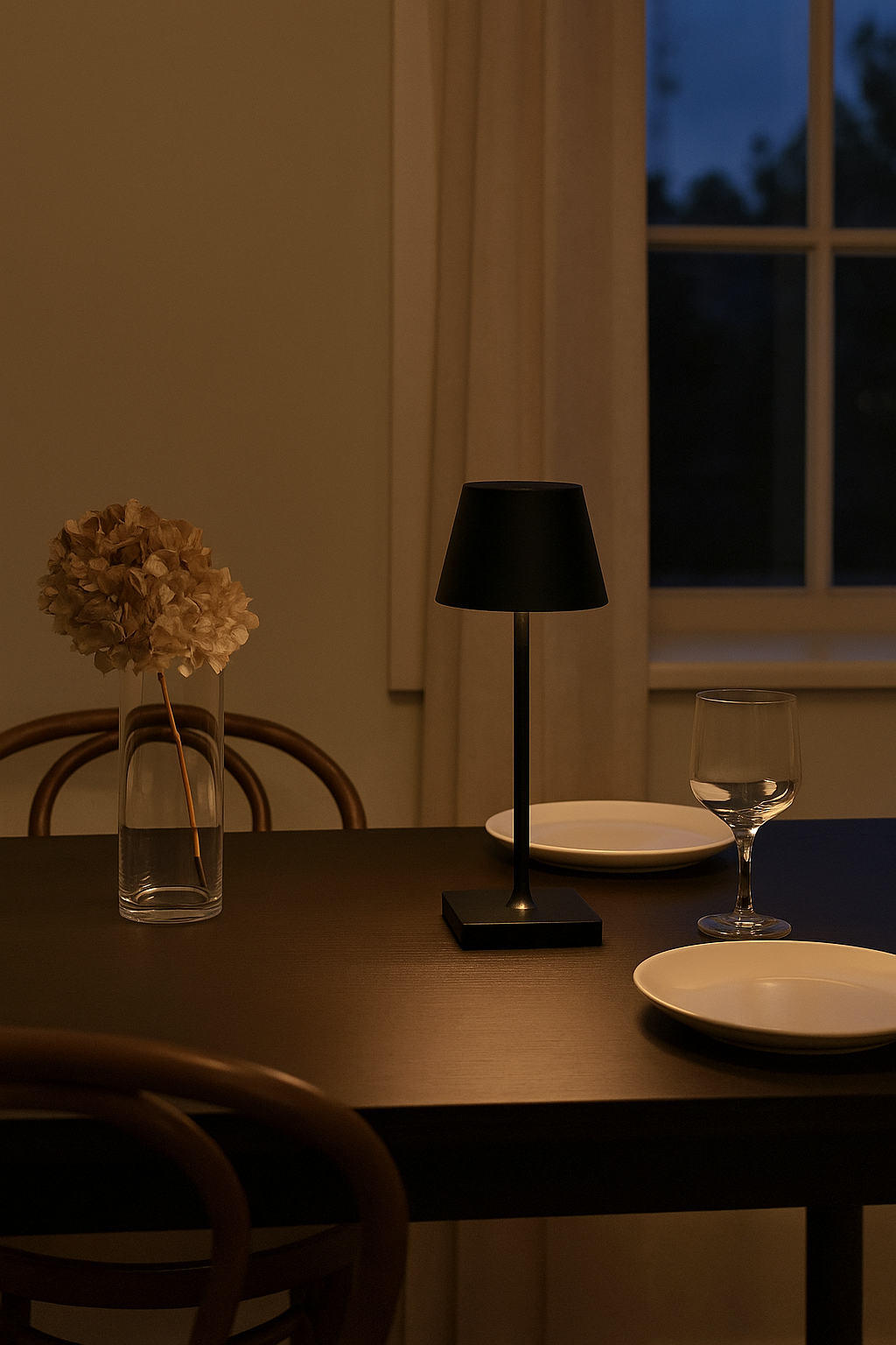 Lampada da Tavolo LED Ricaricabile Senza Fili – Dimmerabile Touch, 2400mAh, 3 Tonalità (2700K-6000K), Design Moderno per Interno ed Esterno, Camera da Letto, Soggiorno, Giardino, IP54