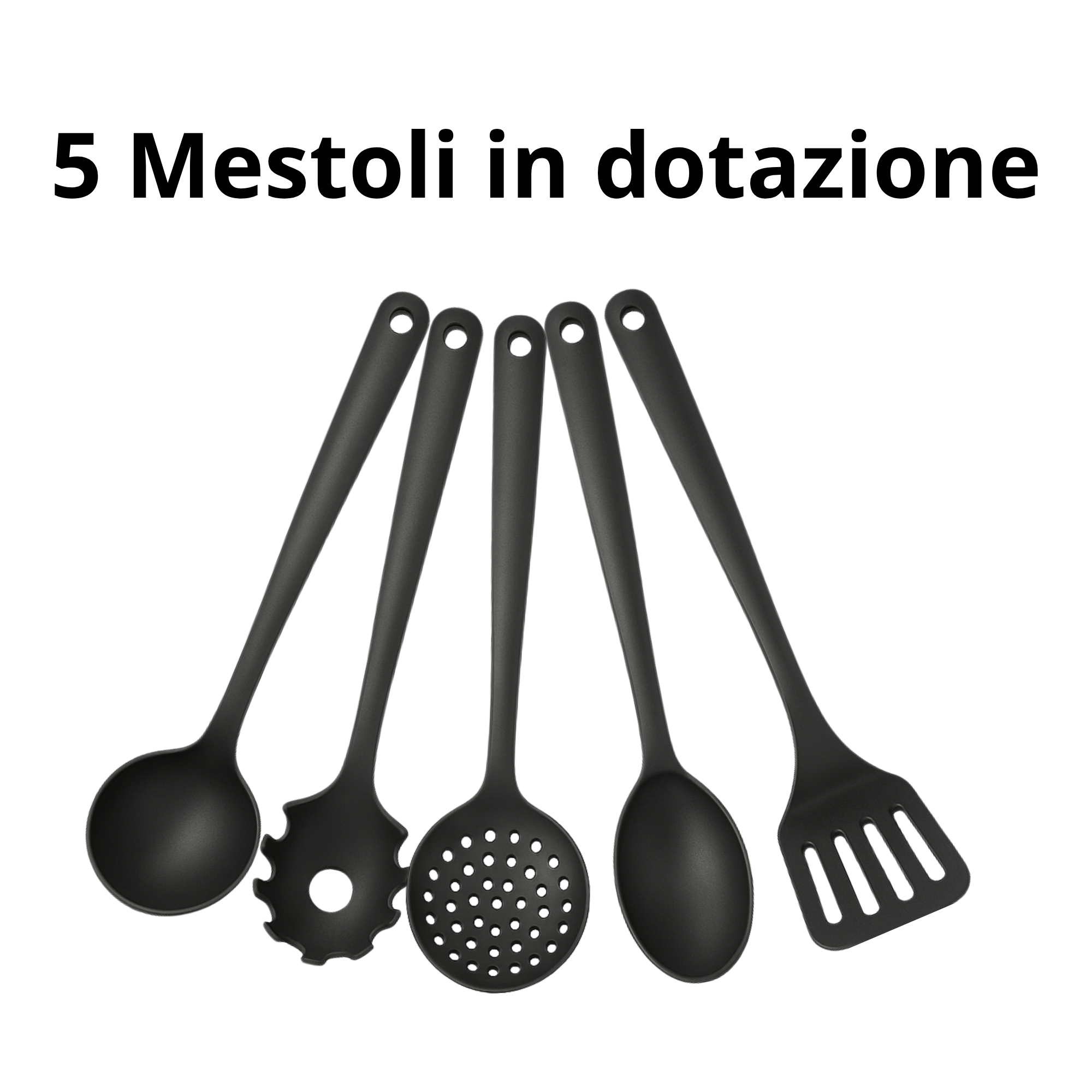 Set di Pentole 23 Pezzi Antiaderente con Coperchi in Vetro – Batteria di Pentole e Padelle con Manici Removibili, Mestoli e Accessori in Silicone – Adatte a Tutti i Piani di Cottura, Induzione Inclusa