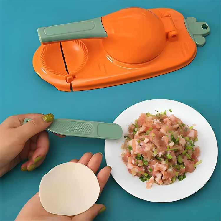Dumpling Dream Pro, Pressa Manuale 2 in 1 per Ravioli e Gnocchi