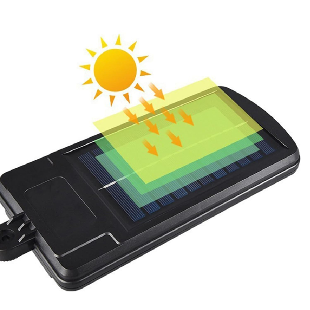 Lampada Solare da 120 LED e 6 COB con Sensore di Movimento