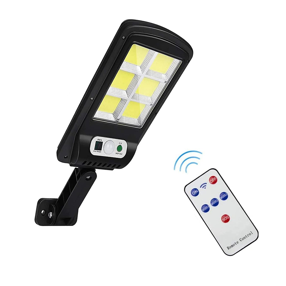 Lampada Solare da 120 LED e 6 COB con Sensore di Movimento