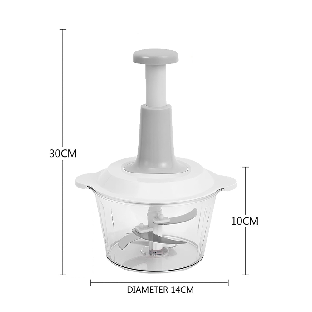 Quick Chop Tritatutto Manuale con Lame in Acciaio