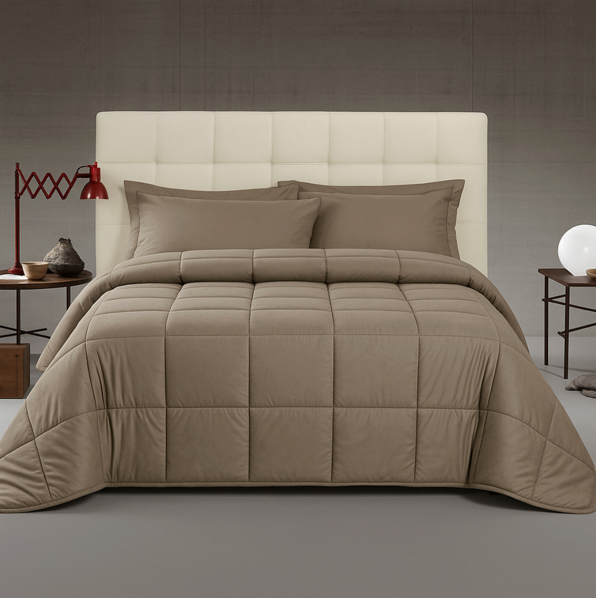 Trapunta Matrimoniale Sarah Invernale in Velluto Morbido 350 g/m² Effetto Seta, Calda e Soffice, Lavabile in Lavatrice – Copriletto Elegante per Letto Matrimoniale