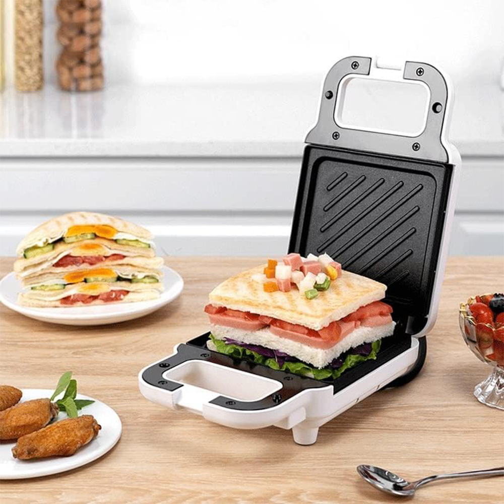 Tostiera Macchina per Sandwich Elettrica Antiaderente 650W