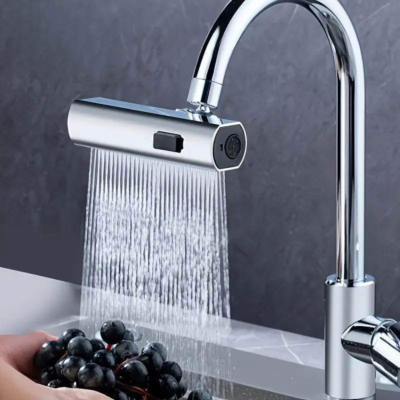 Rubinetto da Cucina 3 in 1 Con 3 Modalità di spruzzo e rotazione a 360° - AntiSpruzzo, Facile Installazione, Ideale per lavello