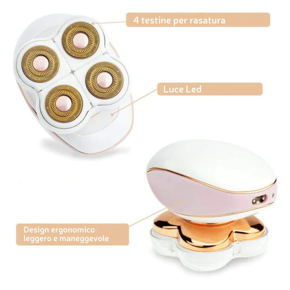 Epilatore Elettrico Portatile – Gambe, Braccia e Corpo Senza Dolore