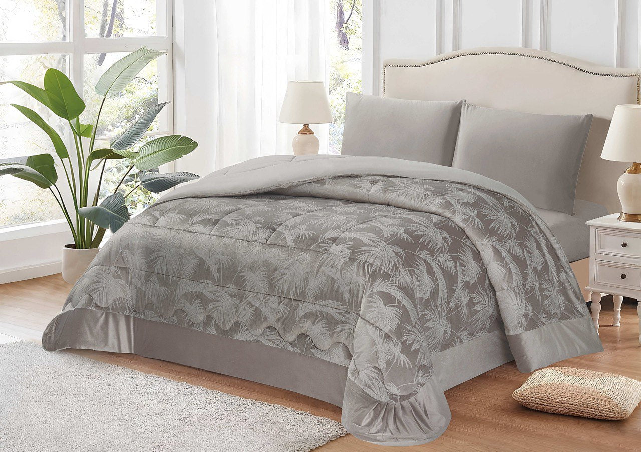 Trapunta Matrimoniale Invernale Beatrice 260x270 cm – Velluto Cinigliato Morbido e Caldo – Imbottita 350 gr/m² – Made in Italy – Colori Eleganti – Letto Matrimoniale