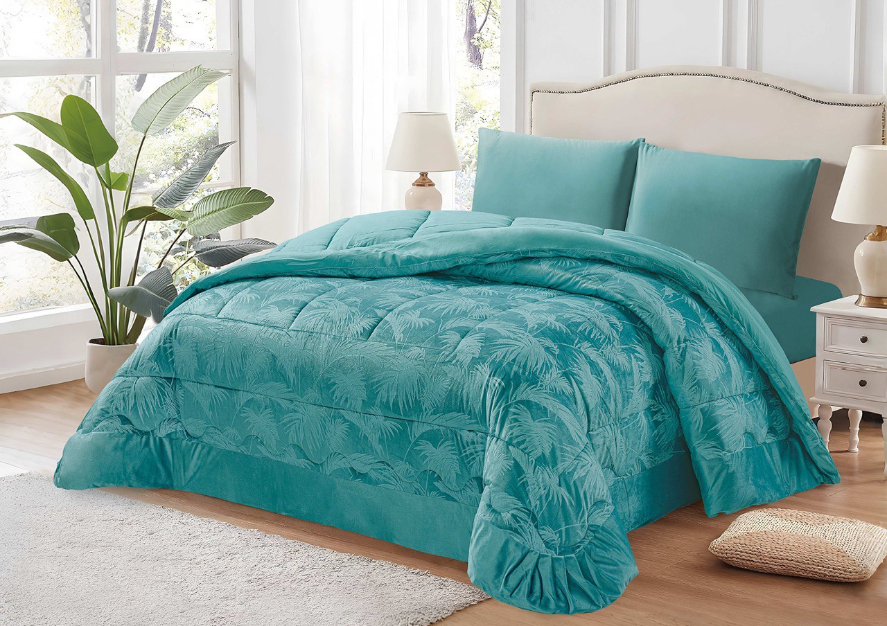 Trapunta Matrimoniale Invernale Beatrice 260x270 cm – Velluto Cinigliato Morbido e Caldo – Imbottita 350 gr/m² – Made in Italy – Colori Eleganti – Letto Matrimoniale